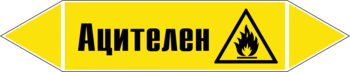 Маркировка трубопровода "ацителен" (пленка, 252х52 мм) - Маркировка трубопроводов - Маркировки трубопроводов "ГАЗ" - . Магазин Znakstend.ru