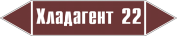 Маркировка трубопровода "хладагент 22" (пленка, 252х52 мм) - Маркировка трубопроводов - Маркировки трубопроводов "ЖИДКОСТЬ" - . Магазин Znakstend.ru